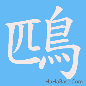 《鴄》的筆順動畫寫字動畫演示