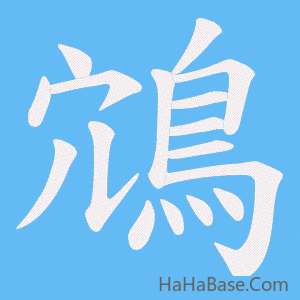 《鴧》的筆順動畫寫字動畫演示