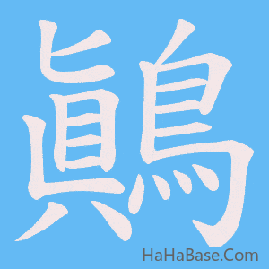 《鷆》的筆順動畫寫字動畫演示
