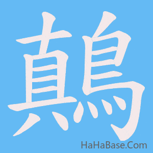 《鷏》的筆順動畫寫字動畫演示