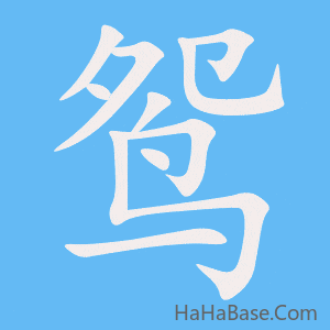 《鸳》的筆順動畫寫字動畫演示